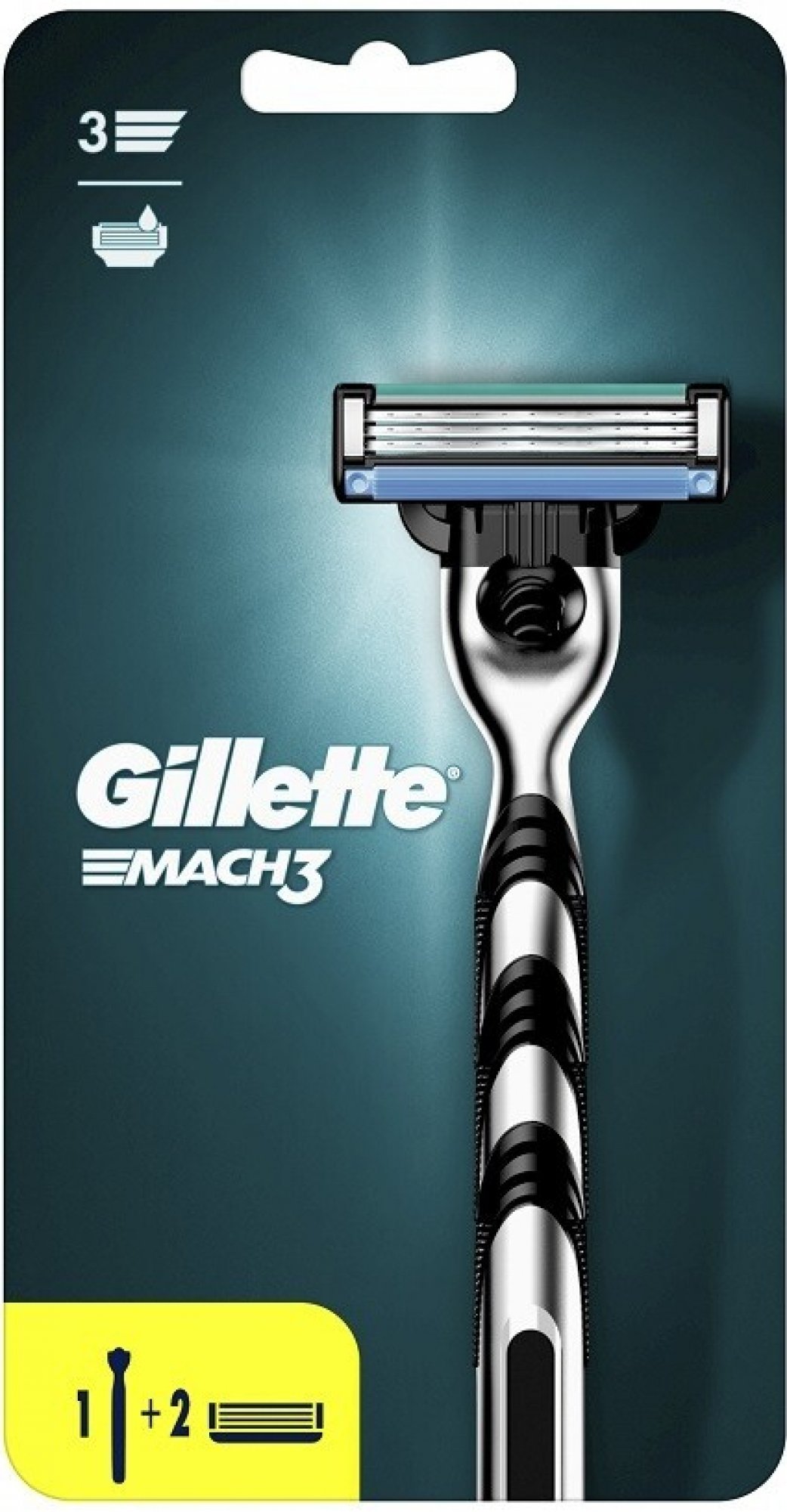 Gillette (holiaci strojček+2hlavice) Mach3