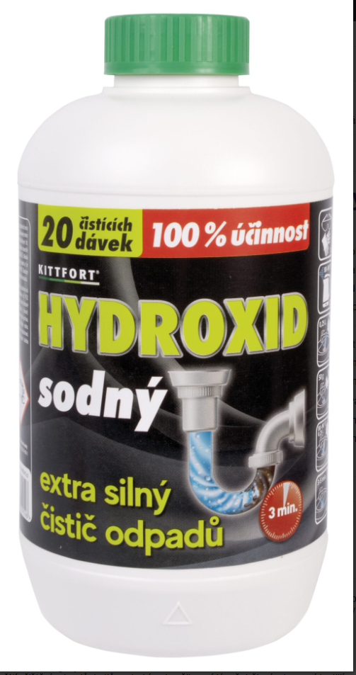 Hydroxid sodný 1 kg aktív perly