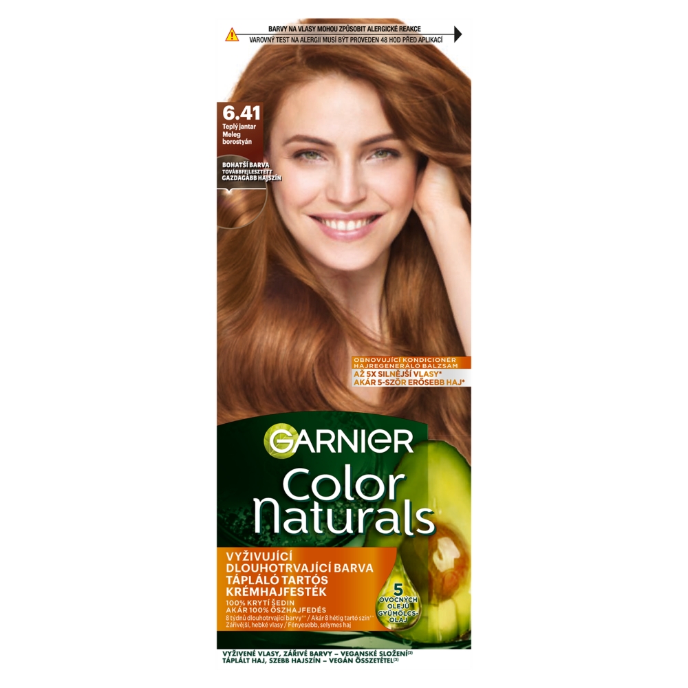Garnier Color Naturals farba na vlasy 6.41 Teplý jantár