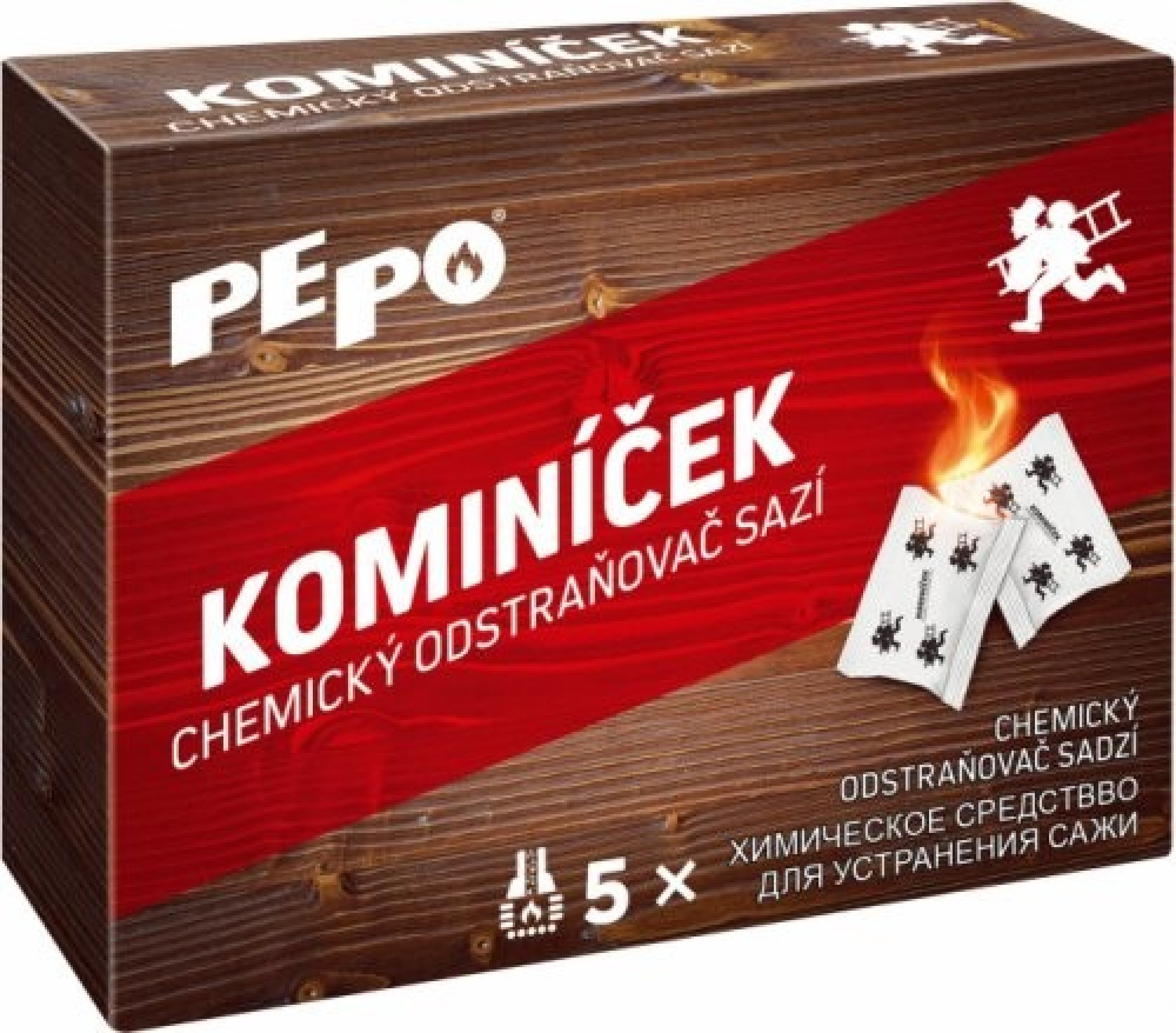 PEPO Kominíček chemický odstraňovač sadzí 5 ks x 14 g