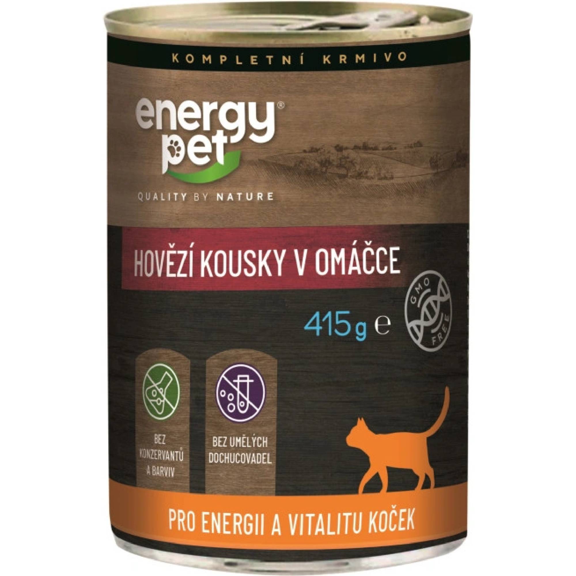 Energy Pet hovädzia konzerva pre mačky 415g