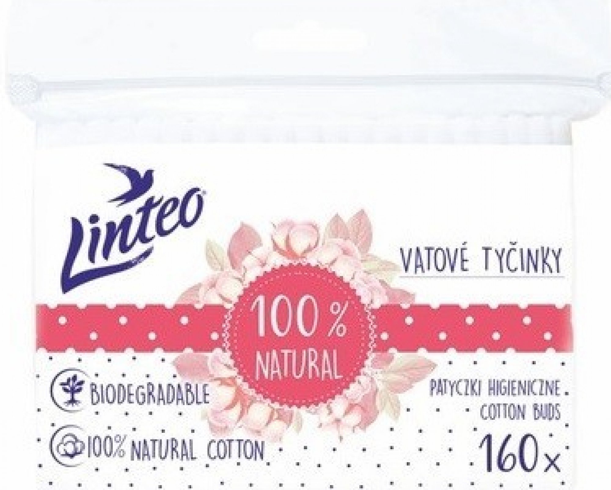 Linteo Papierové Vatové tyčinky 160 ks
