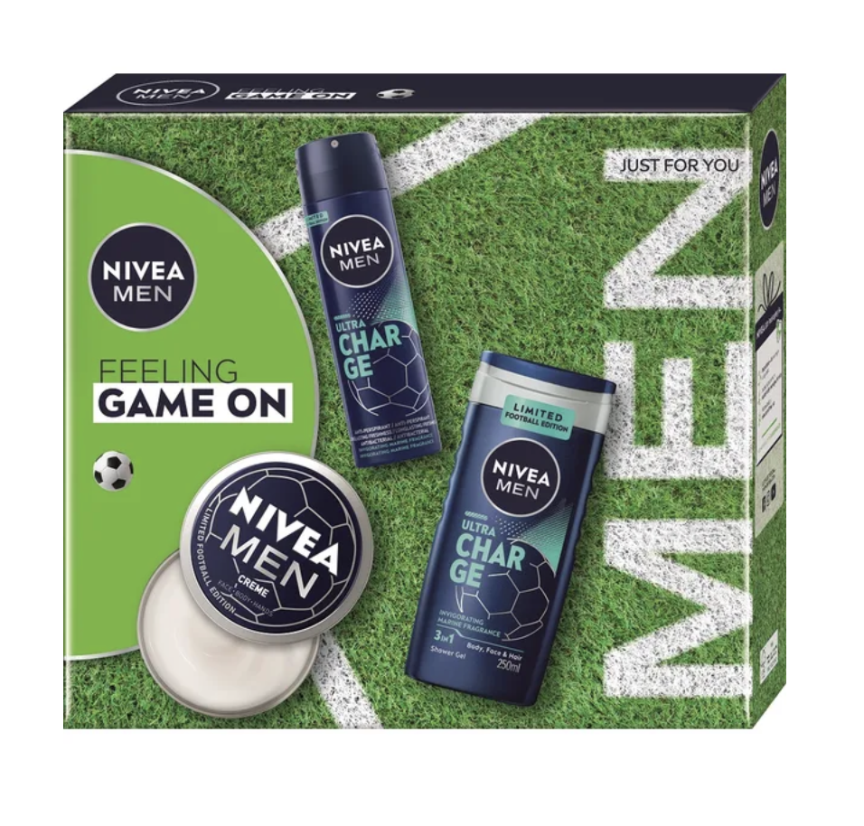 Nivea dárková sada Nivea Men darčekový box FOOTBALL LE 24
