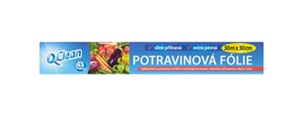 Q Clean potravinová fólia 30m 9my krabica