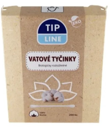Tip Line vatové tyčinky (200ks/škatuľa)