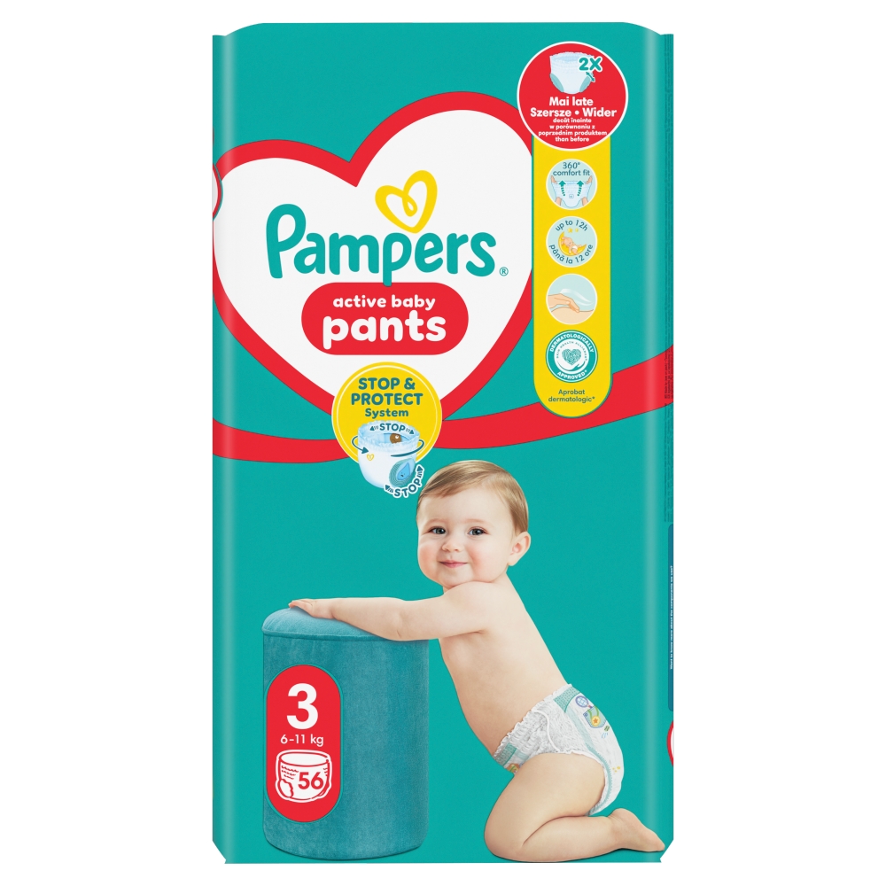 Pampers nohavičkové plienky Maxi pack vel.3 56ks