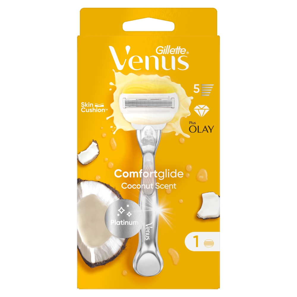 Gillette Venus Platinum Comfortglide OLAY Coconut (strojček + 1 hlavica)