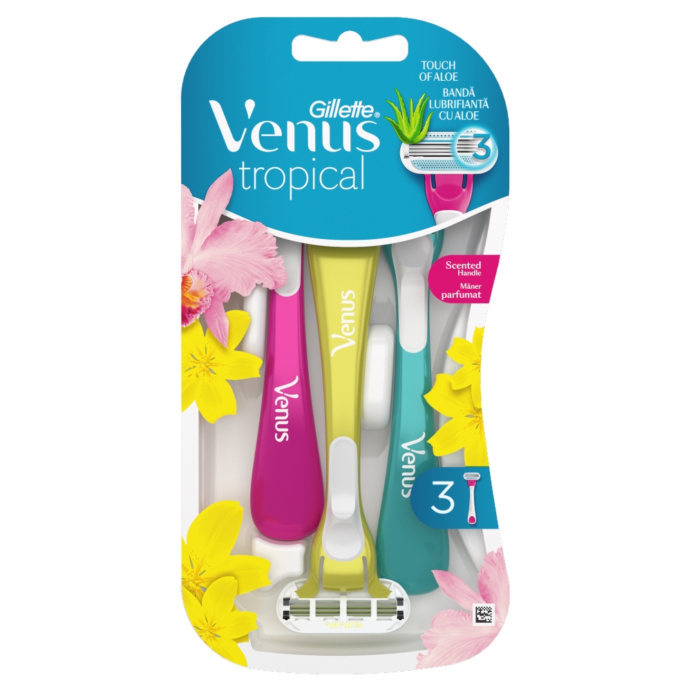 Gillette Venus Tropical jednorazové holítka 3ks