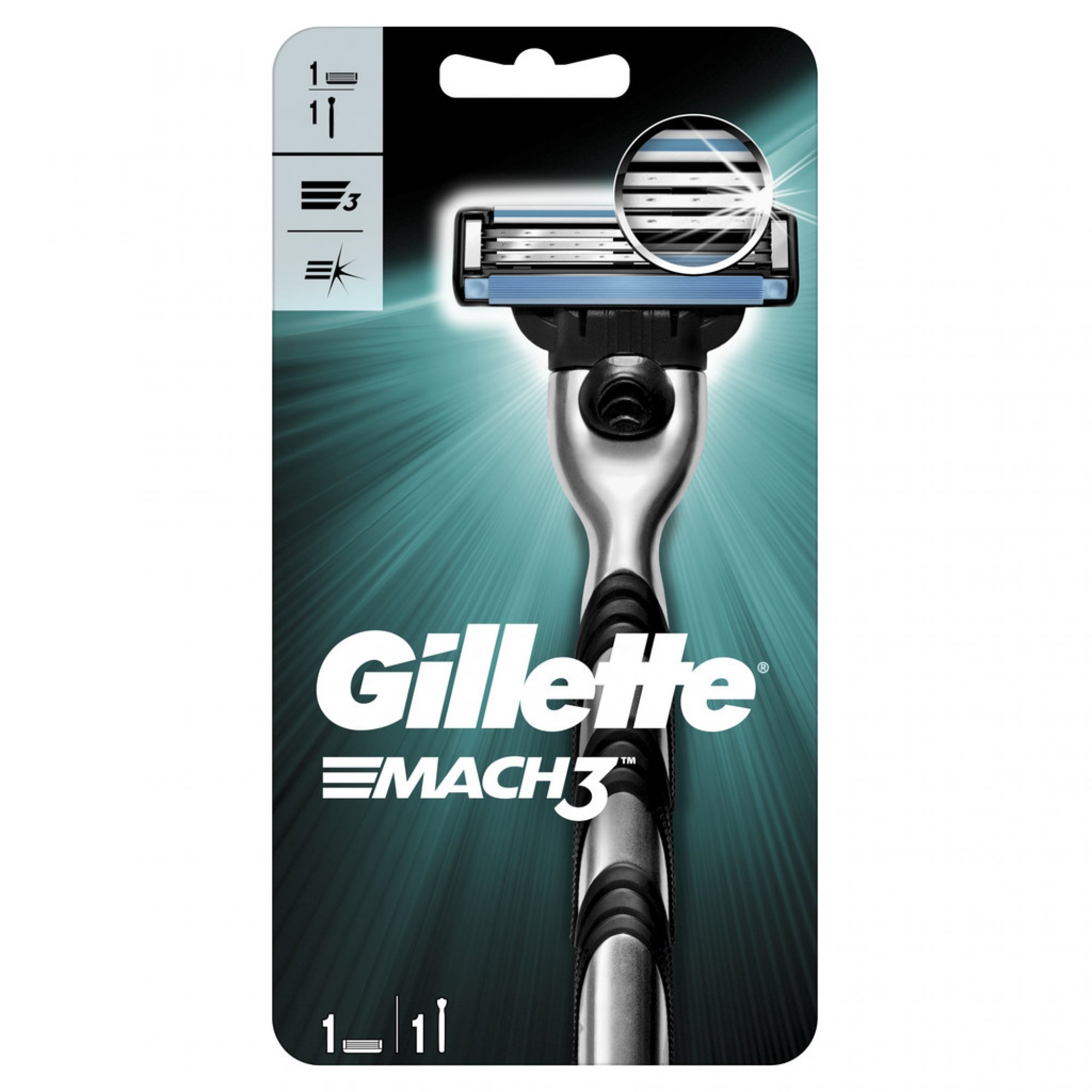 Gillette (holiaci strojček+1hlavica) Mach3