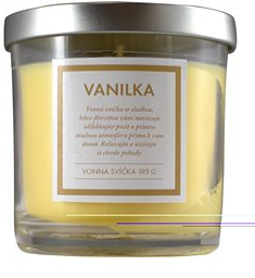 Q Home sviečka 195g vanilka