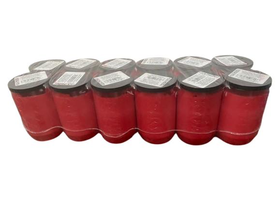 Admit cintorínske sviečky s náplňou olejové červené malé 12x110g