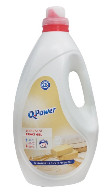 Q Power špeciálny prací gél 72PD Marseillské mydlo