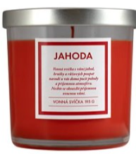 Q Home sviečka 195g jahoda