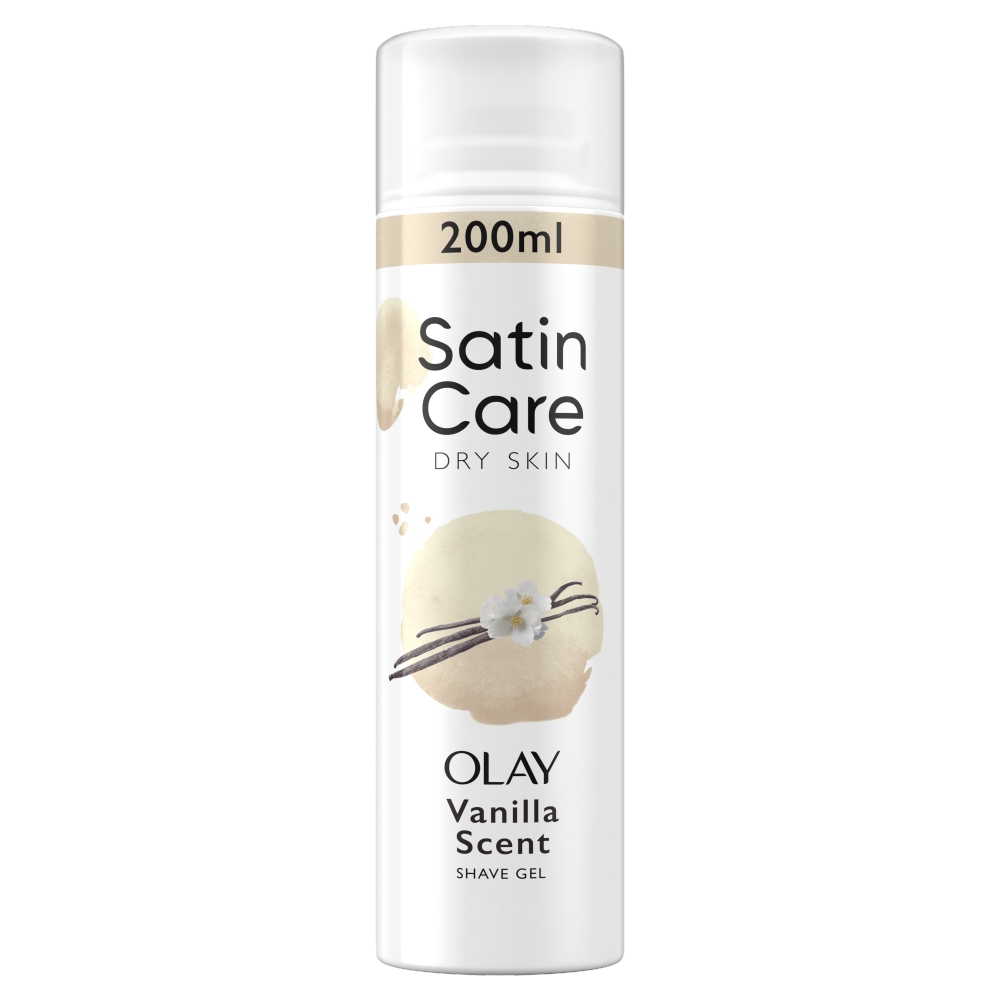 Gillette GIL Satin Care gél na holenie 200ml Vanila Dream