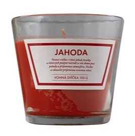 Q Home sviečka 155g jahoda