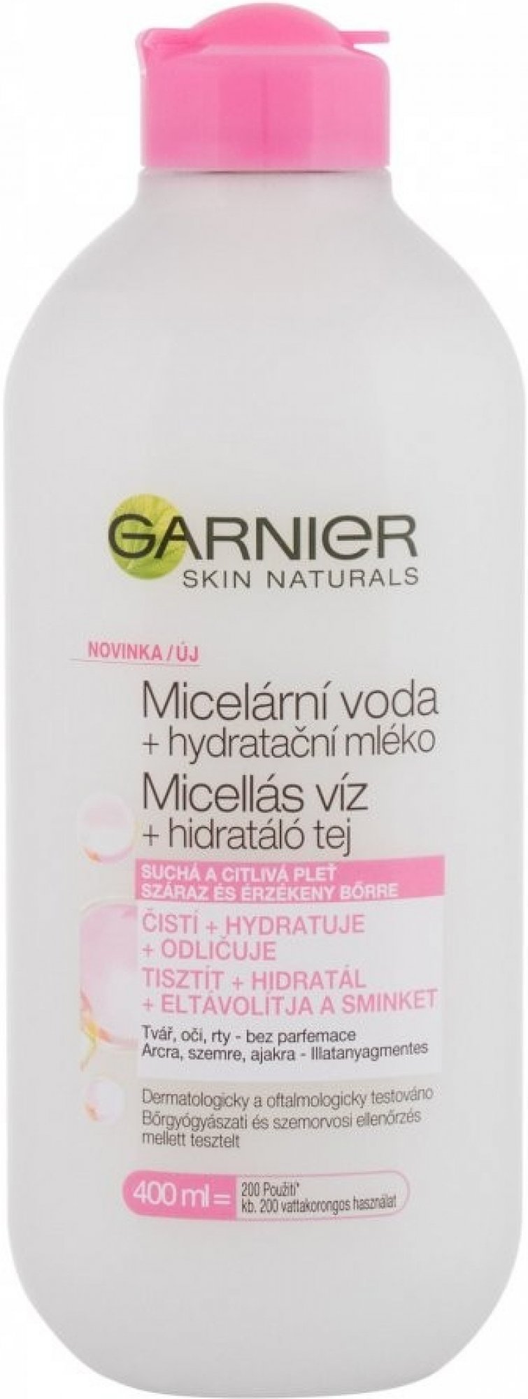 Garnier Skin Naturals micelárna voda 3v1 pre citlivú pokožku 400 ml