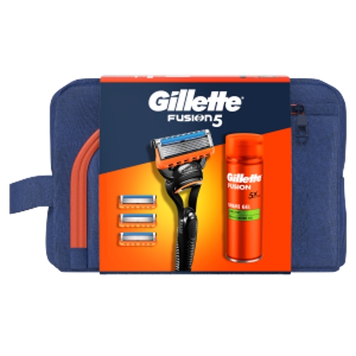 Gillette (strojček+4 náhradná hlavica+gél200ml+taška)