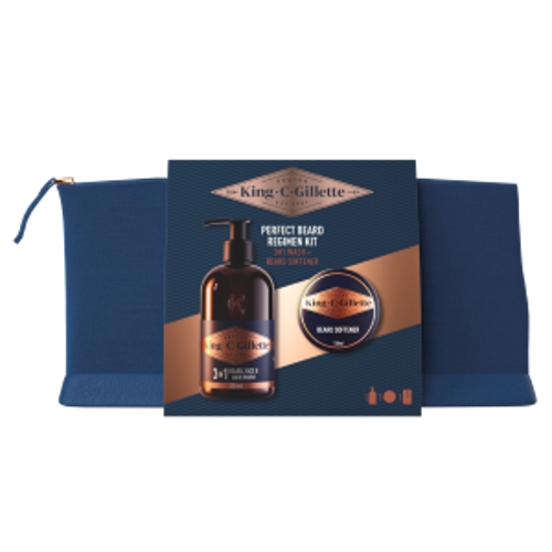 King C. Gillette šampón na fúzy 350ml+balzam 100ml