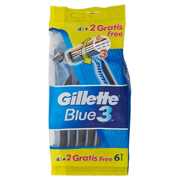 Gillette jednorazový strojček Blue3 6 (sáč.)