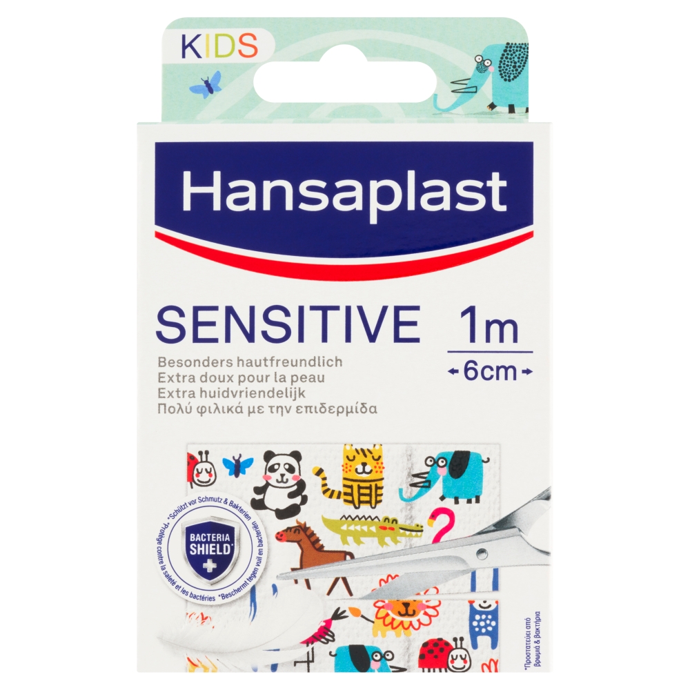 Hansaplast Náplasť Sensitive Zvieratká 1m x 6cm