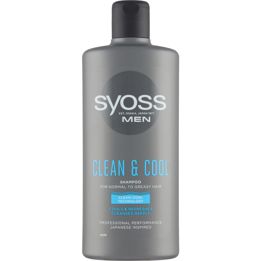 Syoss MEN šampón 440ml Clean and cool