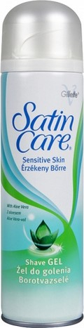 Procter & Gamble GILLETTE Satin care Gél na holenie 200ML Aloe vera SENSITIVE
