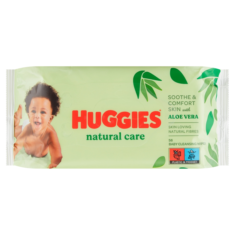 Huggies detské obrúsky 56ks Natural Care Aloe Vera
