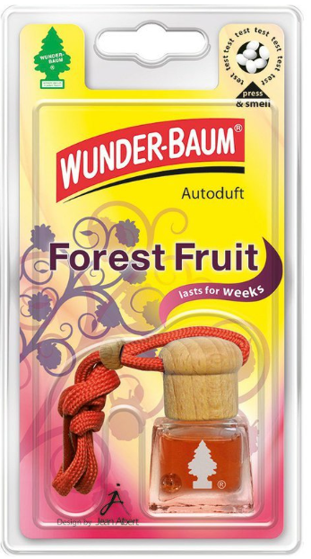 Wunder-Baum Tekutý osviežovač Lesné ovocie - Forest Fruit 4,5 ml