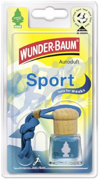 Wunder-Baum Tekutý osviežovač vzduchu, šport 4,5ml