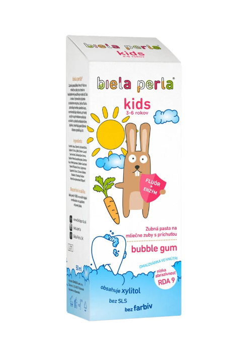 Biela Perla zubná pasta 50ml Kids (3-6 rokov)