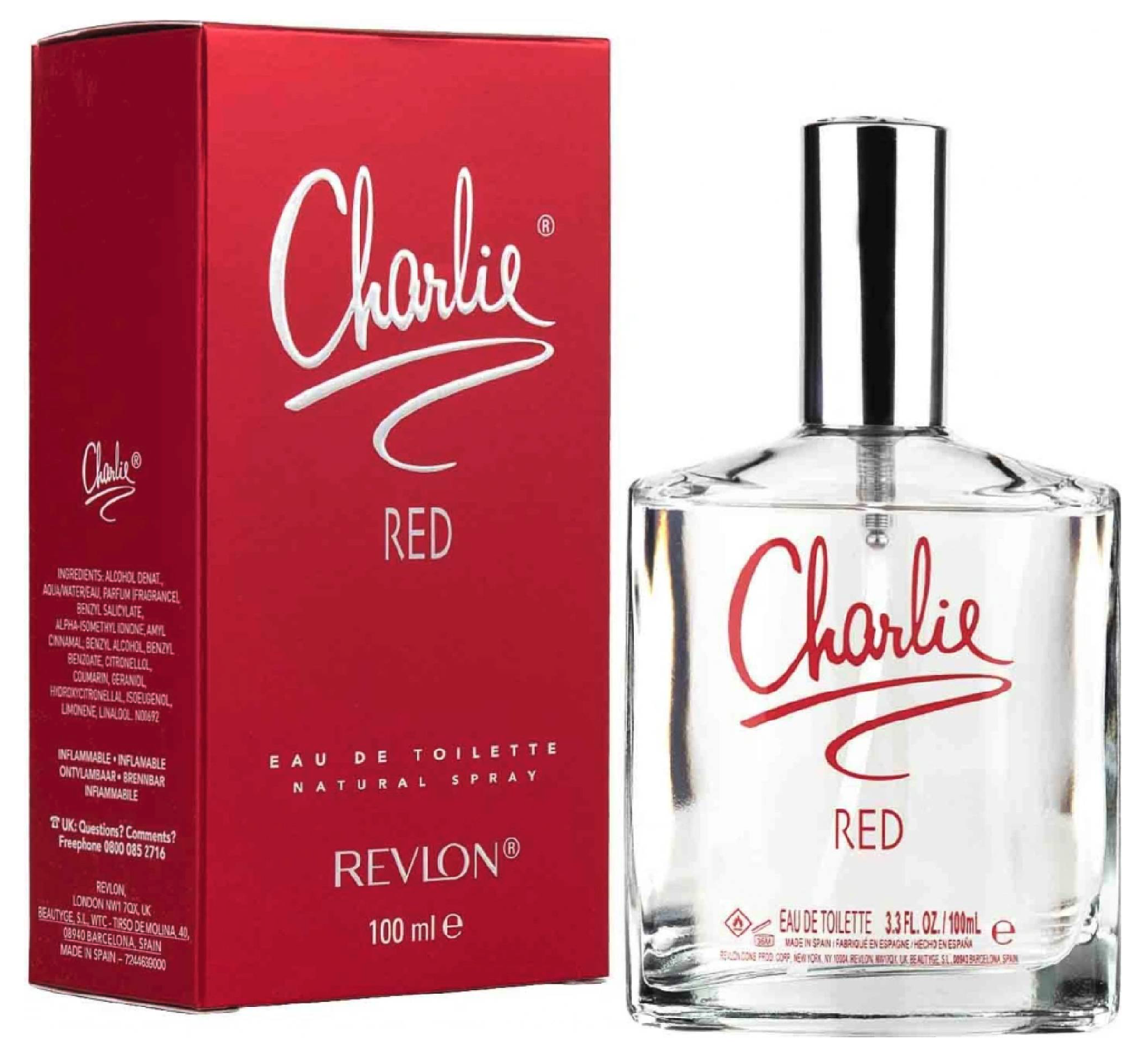 Revlon Charlie RED toaletná voda dámska 100 ml
