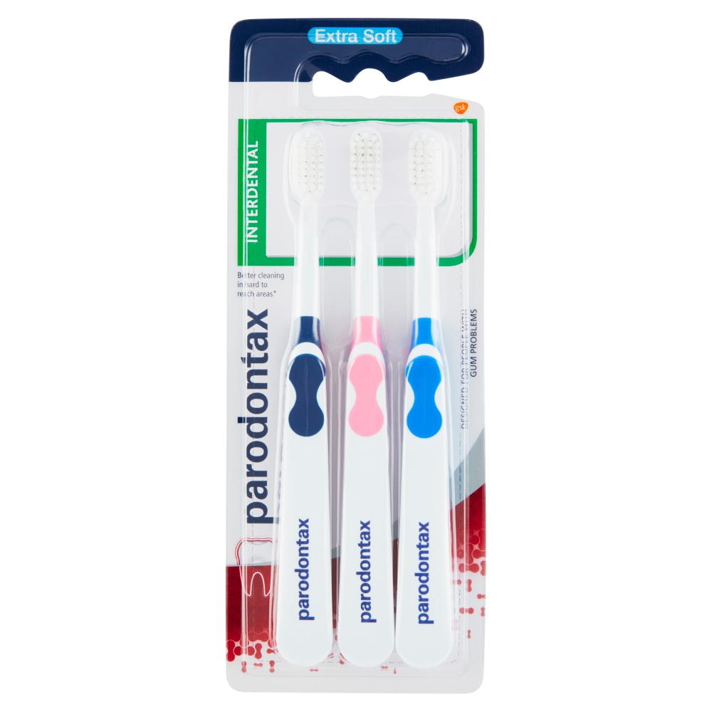 Parodontax Interdental ZK Extra biely Soft Triopack