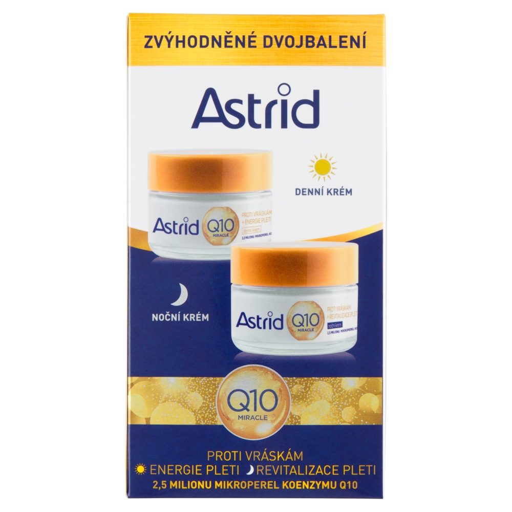 Astrid T.M., a.s. Astrid Q10 Miracle nočný a denný krém 2 x 50 ml darčeková sada