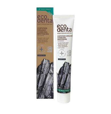 Ecodenta BIO certifikovaná bieliaca zubná pasta s čiernym uhlím 75 ml