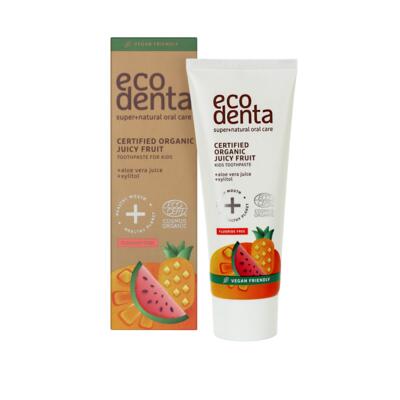Ecodenta Certifikovaná detská pasta s príchuťou šťavnatého ovocia 75 ml