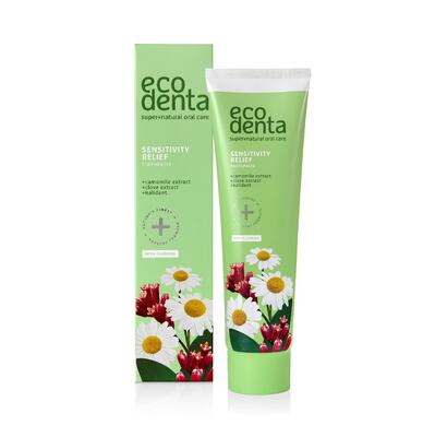 Ecodenta Zubná pasta na citlivé zuby s extraktom z harmančeka, klinčekmi a kalidentom 100 ml