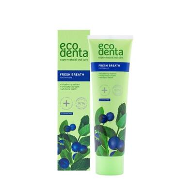 Ecodenta Zubná pasta s extraktom z čučoriedok pre svieži dych, 100 ml