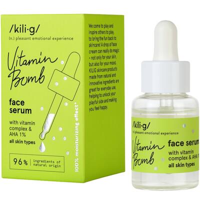 KILIG KONCENTROVANÉ SÉRUM S VITAMÍNOVÝM KOMPLEXOM A PRÍRODNÝMI AHA KYSELINAMI