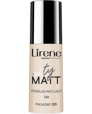 Lirene City Matt zmatňujúci tekutý make-up 205 Sand, 30 ml