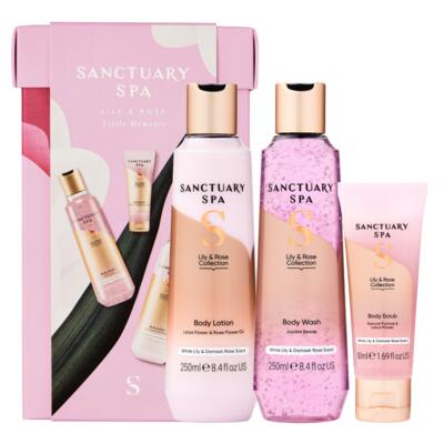 Sanctuary Spa Little Moments celoročný set 3 ks (ľalia a ruža)