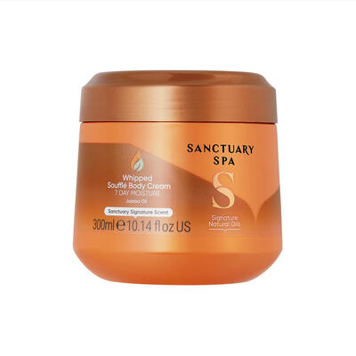 Sanctuary Spa Našľahané krémové telové sufflé s prírodnými olejmi 300 ml