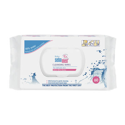 SEBAMED DETSKÉ VLHČENÉ OBRÚSKY S 99% VODY 60ks NOVINKA