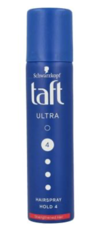 TAFT LAK NA VLASY ULTRA 4 SILNÁ FIXÁCIA Travel 75 ML