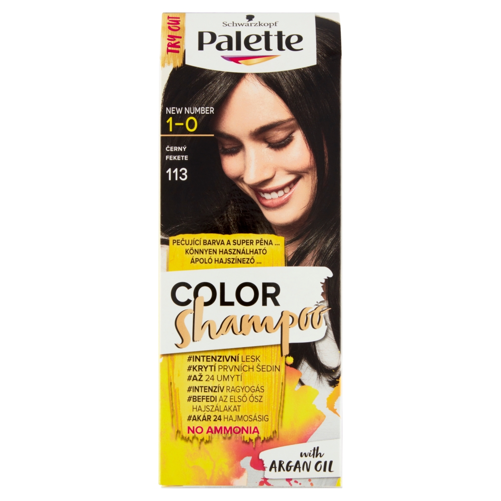 Schwarzkopf & Henkel, Germany PALETTE COLOR ŠAMPÓN ČIERNY 1-0