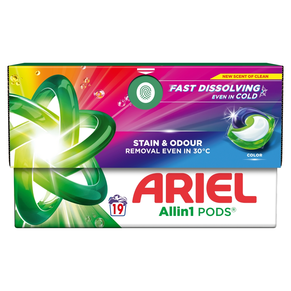 Ariel kapsule Color krabice 19ks