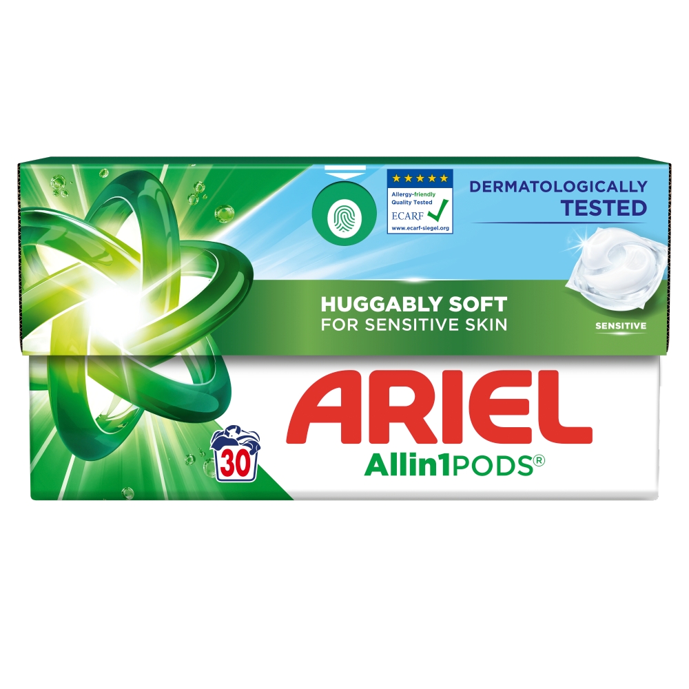 Ariel kapsule Sensitive krabica 30ks/30PD