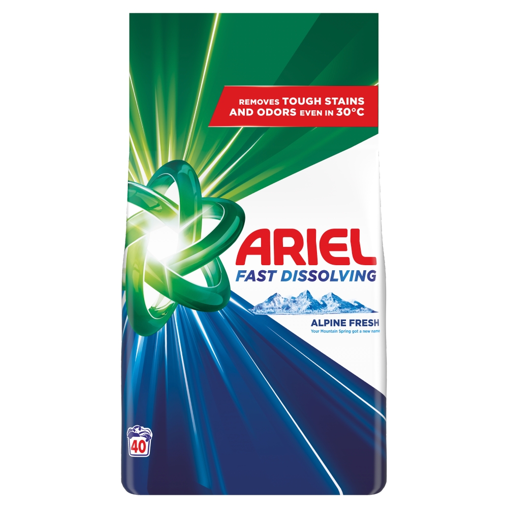 Ariel prášok Alpine Fresh 2.2kg/40PD