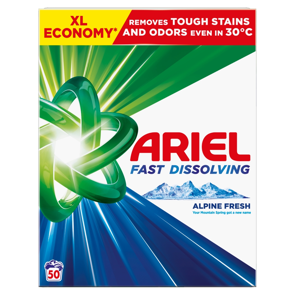 Ariel prášok Mountain Spring 2.75kg/50PD BOX