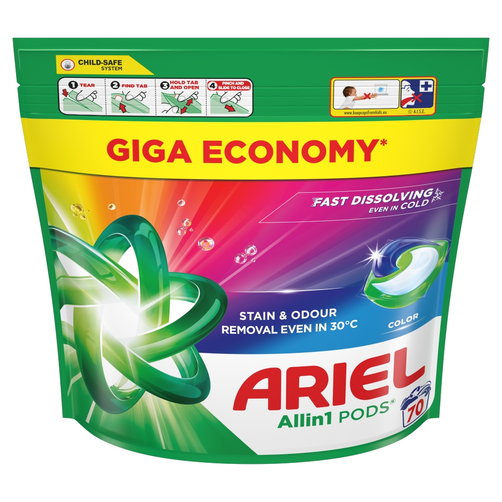 Ariel kapsule Color sáčok 70ks