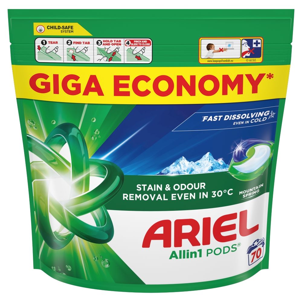 Ariel kapsule Mountain Spring vrecko 70ks